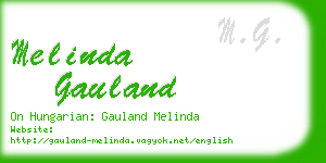 melinda gauland business card